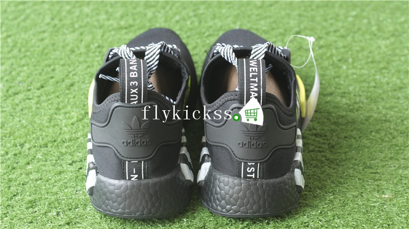 Off White x Adidas NMD R2 Boost Black BA7787